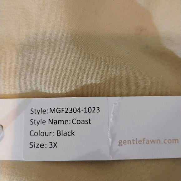 Gentle Fawn Coast Black Tank Top Women's 3X Sleeveless V Neck Casual Blouse - Picture 4 of 7